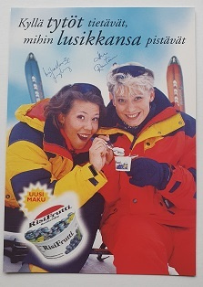 Heli Rantanen/ Mikaela Inberg mainoskortti