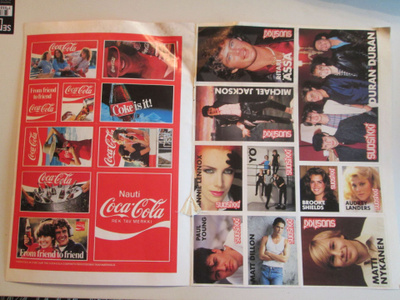 COCA-COLA JA JULKKISTARRAT SUOSIKKILEHDESTÄ V. 1984