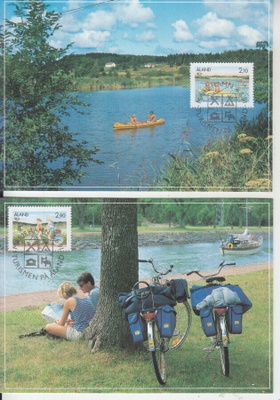 Åland 1991 Turismi maksimikortit.