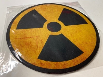 Radioactive warning sign hiirimatto