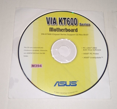 VIA KT 600 SERIES MOTHERBOARD CD M394