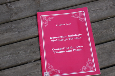 Fridrich Bruk Konsertino kahdelle viululle ja pianolle Y1