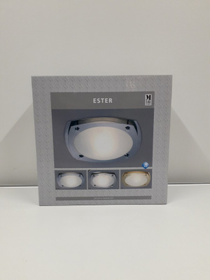 Kattovalaisin Ester 1lmp (brush.steel,opal, MarkSlöjd, uusi)