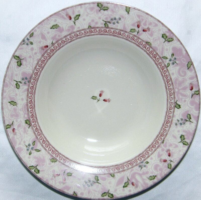 Syvät Ruokalautaset Rose Damask 6 kpl