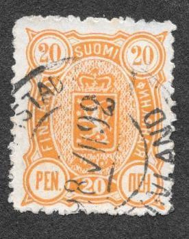 Kolmilukuiset 20p 1889 (LAPE 30A) O Roso