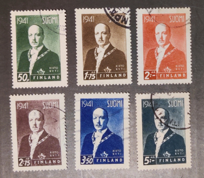 1941 Ryti leimattu sarja