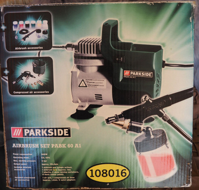 Parkside AIRBRUSH setti, VOIN POSTITTAA!!!