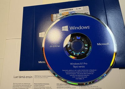 Windows 8.1 Pro Finnish -täysi versio  - avaamaton pakkaus!