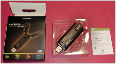 Fenvi FU-AXE5400 – WiFi 6E USB -adapteri(2.4G/5G/6G)  #31298