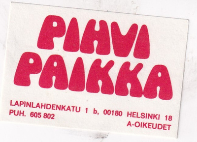 Helsinki, Pihvi Paikka     s34