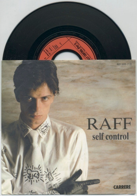 RAF: Self Control – original EU 7” 1984 w/ PS, kuvakannella