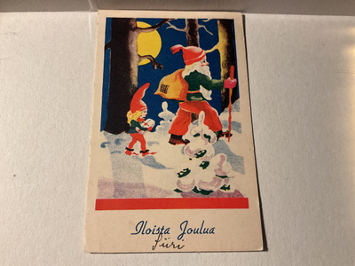 Postikortti Hyvää joulua 1940-luku