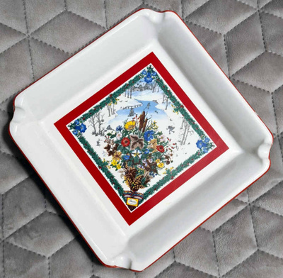 Gucci Winter Blooms Print Large Ashtray