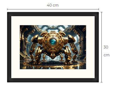Uusi uniikki Sci-Fi Science Fiction print 30 cm x 40 cm