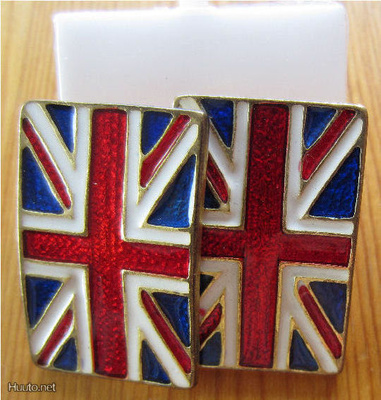 UK - United Kingdom Flag Korvakorut 1,8 x 3,2 cm [Uusi]