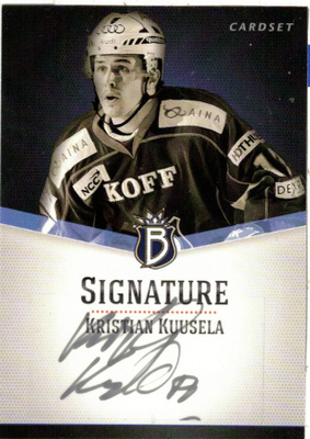 2012-13 Cardset KRISTIAN KUUSELA Blues Ässät Signature