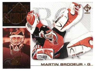 MARTIN BRODEUR Devils 02-03 Private Stock Res. In Crease #13