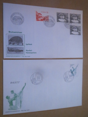 2FDC Ruotsi 1975: käyttömerkkejä