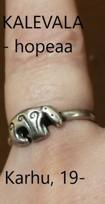 HOPEINEN KK KARHU-  sormus