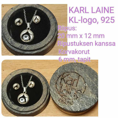 KARL LAINEEN, hopeariipus ja korvakorut
