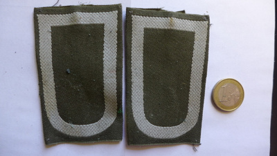 Sotilasmerkki asema  Orig. Saksa Bundeswehr  pari
