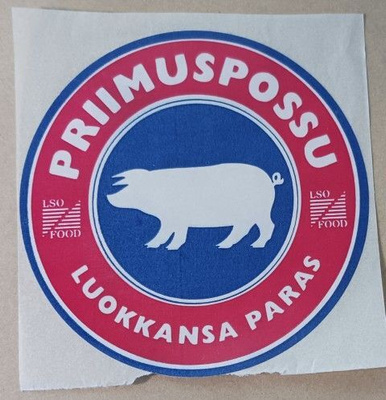 Priimuspossu, luokkansa paras -tarra, käyttämätön