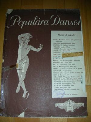 Nuottivihko Donauwellen vals VANHA!
