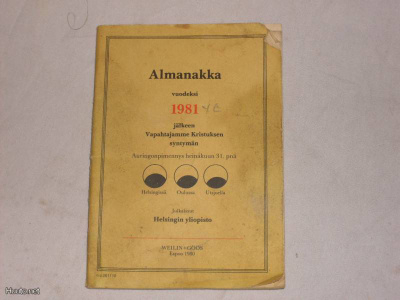 huuda suntymävuotesi almanakka 1981