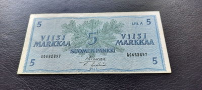 5 mk 1963 Litt.A, SIM-Ign(v), A-sarjaa