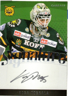 2011-12 Cardset VESA TOSKALA Ilves Signature nimmari