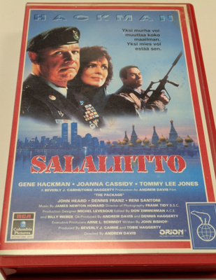 Salaliitto (VHS) "The Package" Gene Hackman Tommy Lee Jones