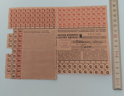 Suomen valtion ostokortti 4 arkkia = 1 huuto