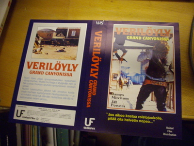Vhs kansipaperi Fix - VERILÖYLY GRAN CANYONISSA