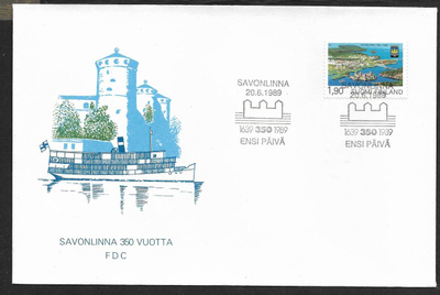 Savonlinna 350v 1989 FDC (LAPE 1086)