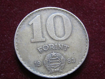 10 forint 1983 . Unkari-Hungary