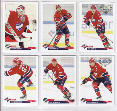 2022-23 Cardset Series 1 HIFK Team Set 12 korttia (1-12)