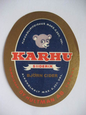 SIIDERI ETIKETTI KARHU