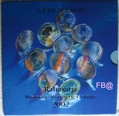 2002 SUOMI 1c- 2euro + Jetoni Helsingin Tuomiokirkko BU