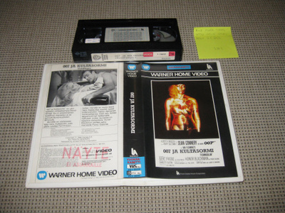 007 Ja Kultasormi-VHS (FIx, Warner Home Video, Sean Connery)