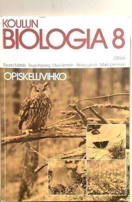 Koulun Biologia 8 opiskeluvihko pöllö