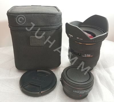 Sigma 10-20mm FT ja mft-adapteri