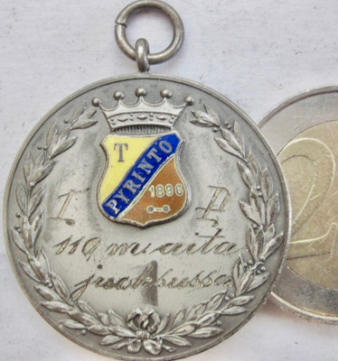 VANHA Palkinto Mitali Pyrintö Tampere 1896 Aitajuoksu 1909