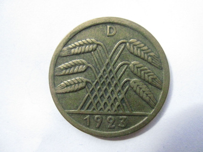 Saksa Weimar 50 pf 1923 D