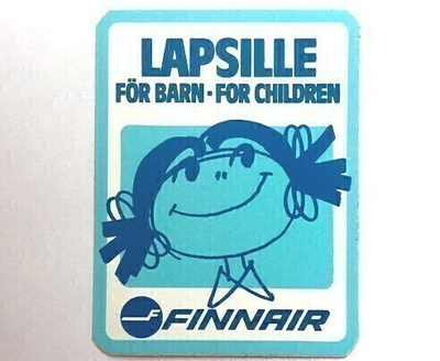 Lapsille för barn for children Finnair tarra