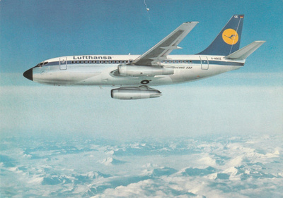 LENTOKONEKORTTI - BOEJNG 737 CITY JET LUFTHANSA