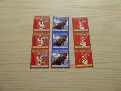 9 kpl Tony Parker NBA MNH postimerkkiä