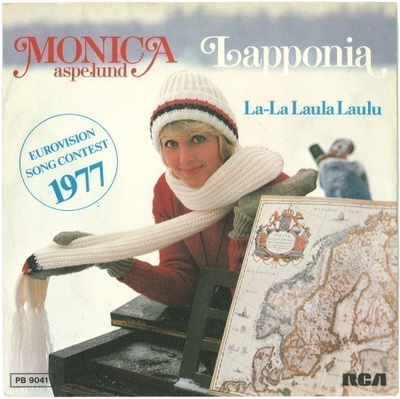 MONICA ASPELUND: Lappoonia / La-La Laulu Laulu  7" kannet