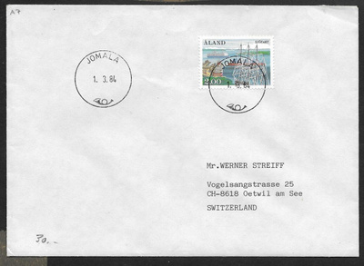 Postilähetys -  (LAPE 7) Jomala 1.3.1984