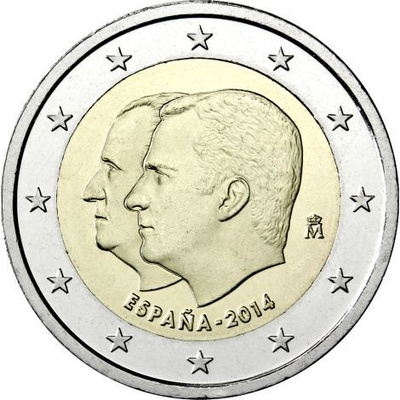 Espanja 2014 2 € Felipe IV UNC