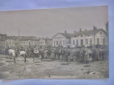 Valokuva Viipuri 1919 Suojeluskunta Vapaussota 1. Vuosipäivä